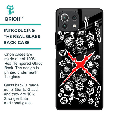 Red Zone Glass Case for Mi 11 Lite