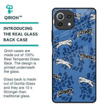 Blue Cheetah Glass Case for Mi 11 Lite