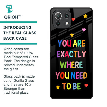 Magical Words Glass Case for Mi 11 Lite