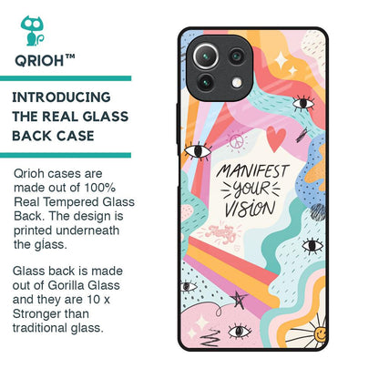 Vision Manifest Glass Case for Mi 11 Lite