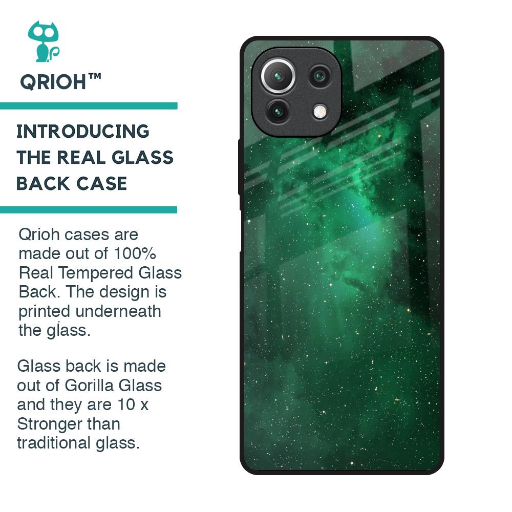 Emerald Firefly Glass Case For Mi 11 Lite