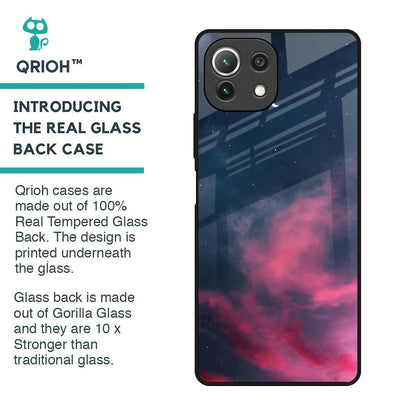Moon Night Glass Case For Mi 11 Lite