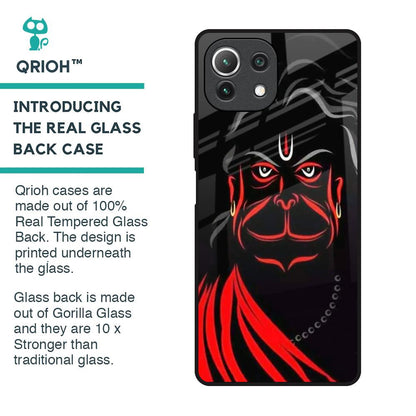 Lord Hanuman Glass Case For Mi 11 Lite