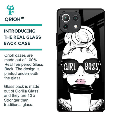 Girl Boss Glass Case For Mi 11 Lite