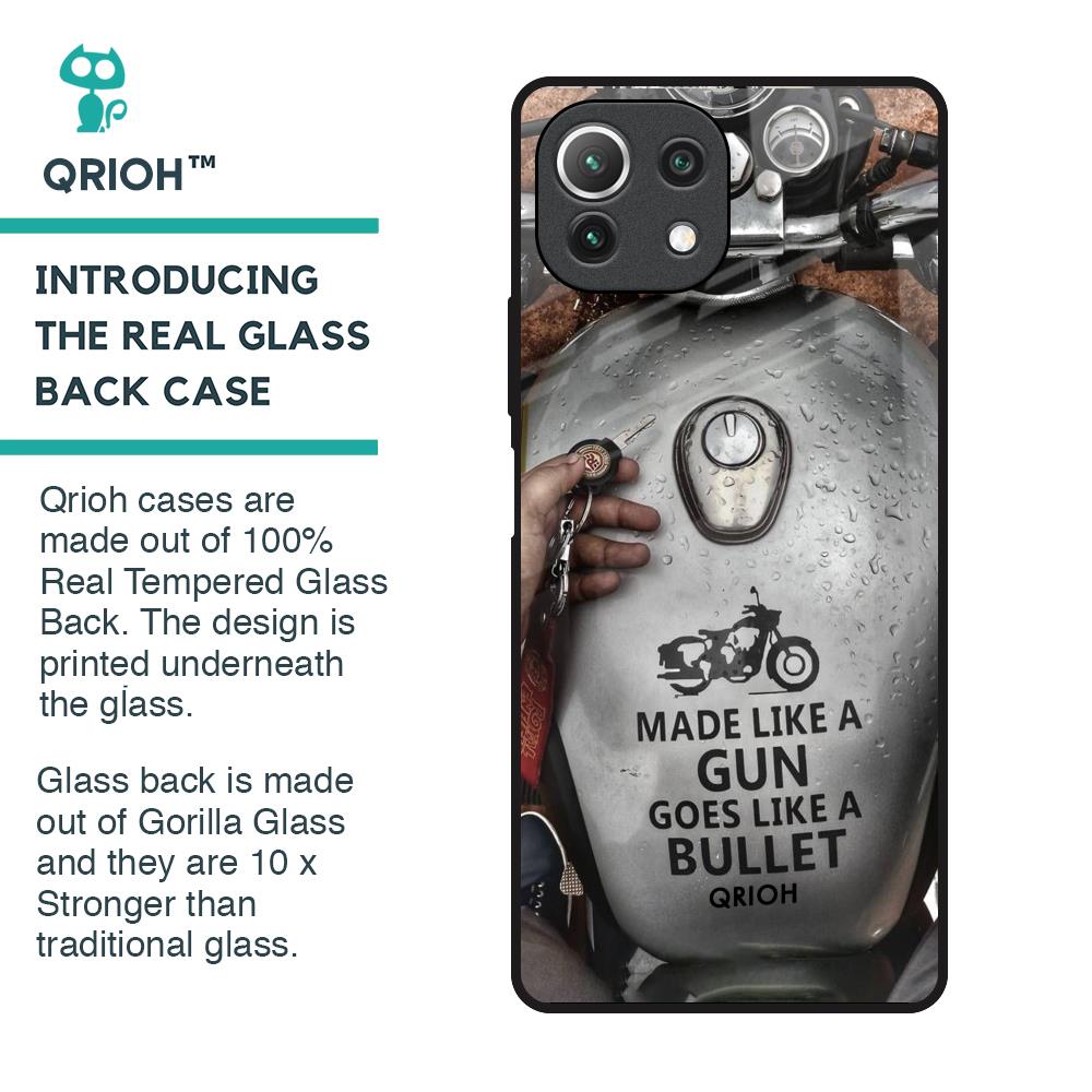 Royal Bike Glass Case for Mi 11 Lite