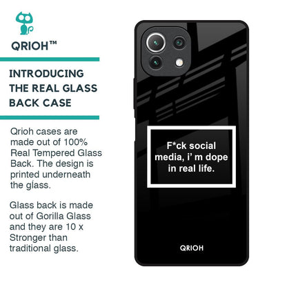 Dope In Life Glass Case for Mi 11 Lite