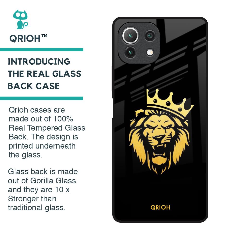 Lion The King Glass Case for Mi 11 Lite