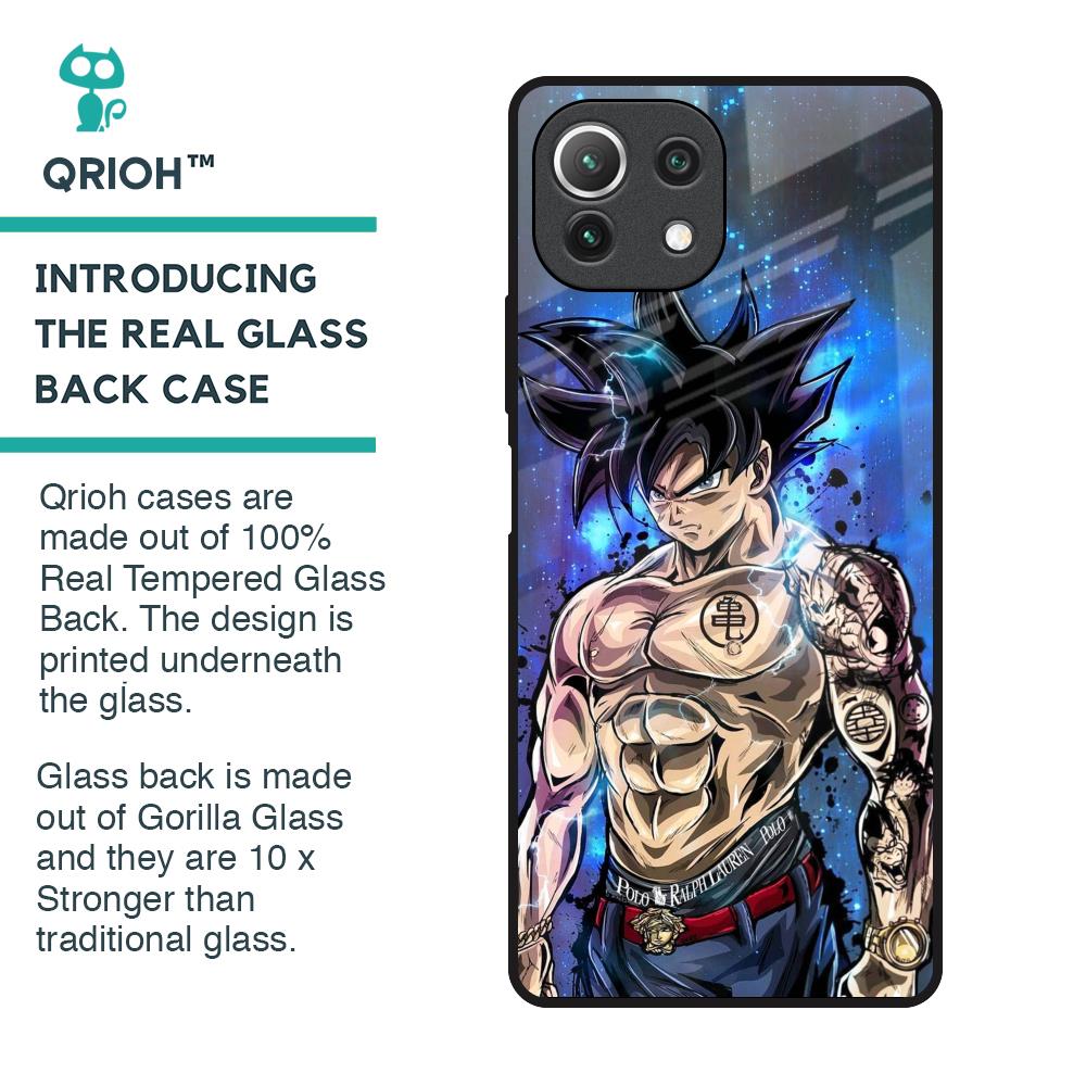 Branded Anime Glass Case for Mi 11 Lite