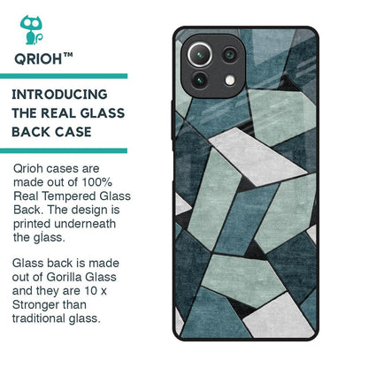 Abstact Tiles Glass Case for Mi 11 Lite