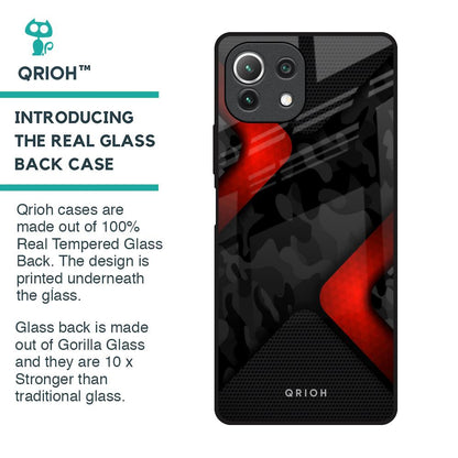 Modern Camo Abstract Glass Case for Mi 11 Lite