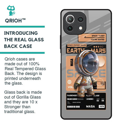 Space Ticket Glass Case for Mi 11 Lite