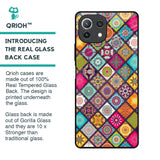 Multicolor Mandala Glass Case for Mi 11 Lite