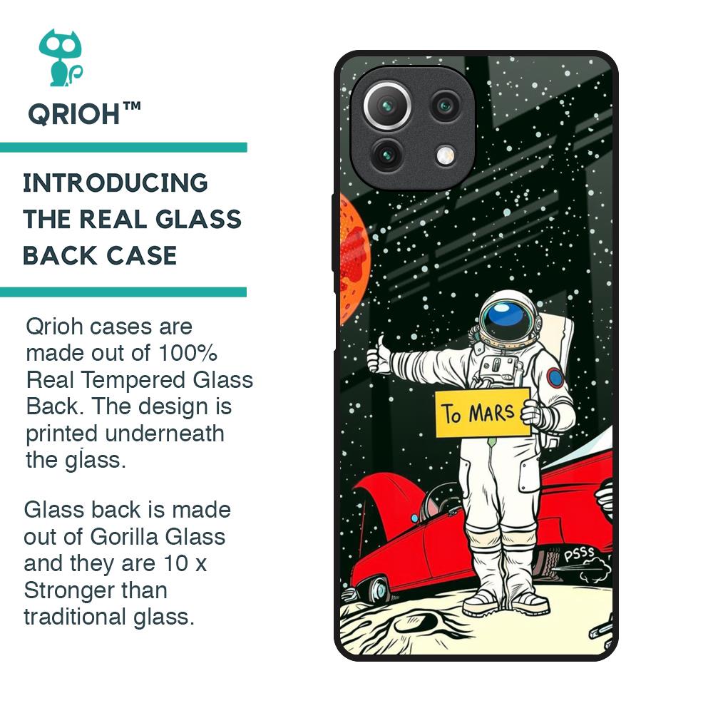 Astronaut on Mars Glass Case for Mi 11 Lite