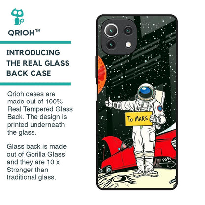 Astronaut on Mars Glass Case for Mi 11 Lite