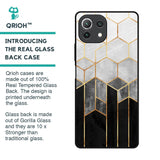 Tricolor Pattern Glass Case for Mi 11 Lite