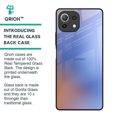 Blue Aura Glass Case for Mi 11 Lite