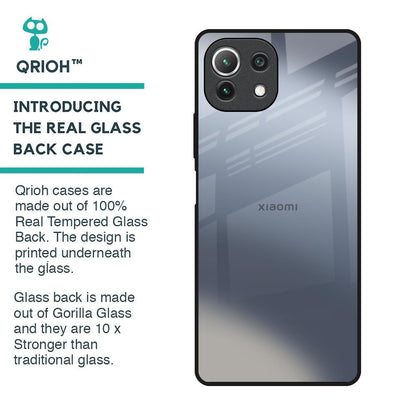 Space Grey Gradient Glass Case for Mi 11 Lite