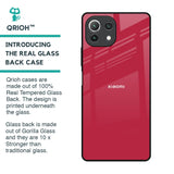 Solo Maroon Glass case for Mi 11 Lite