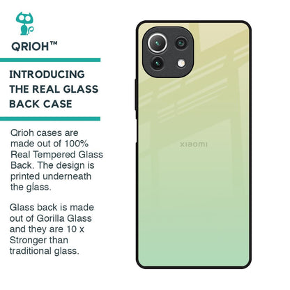 Mint Green Gradient Glass Case for Mi 11 Lite