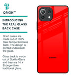 Blood Red Glass Case for Mi 11 Lite