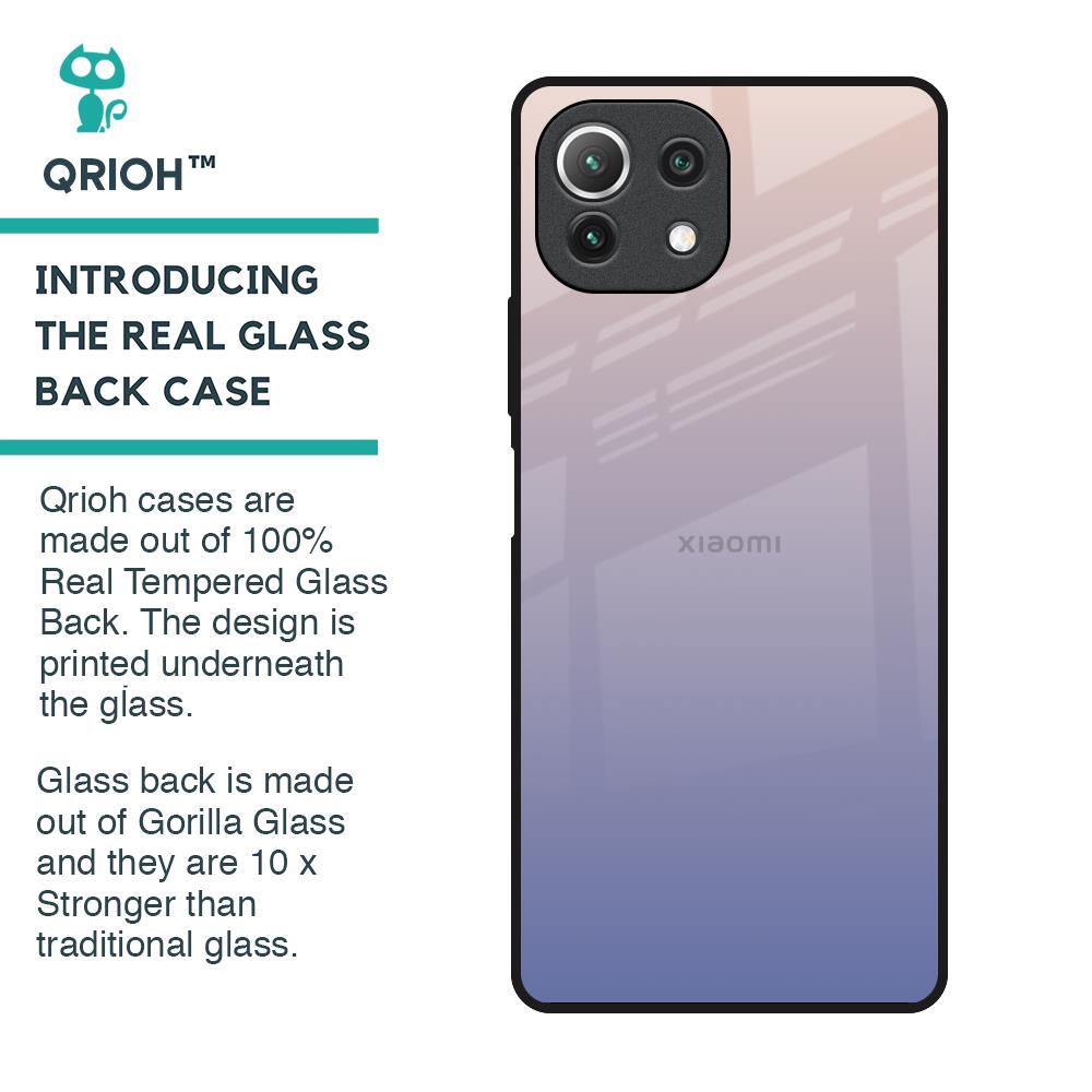 Rose Hue Glass Case for Mi 11 Lite