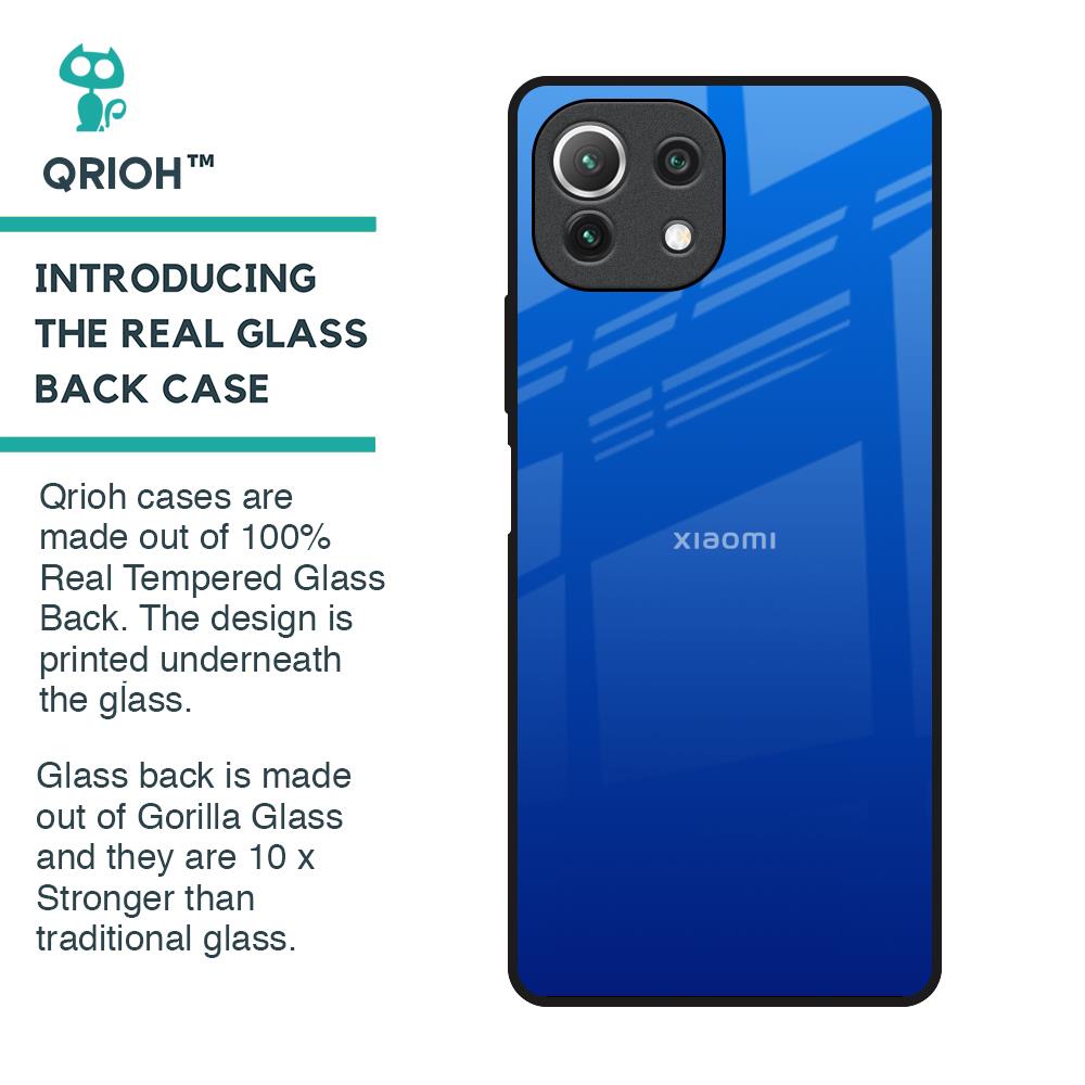 Egyptian Blue Glass Case for Mi 11 Lite