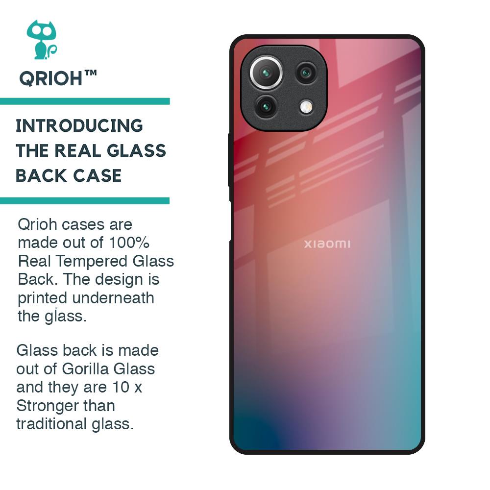 Dusty Multi Gradient Glass Case for Mi 11 Lite