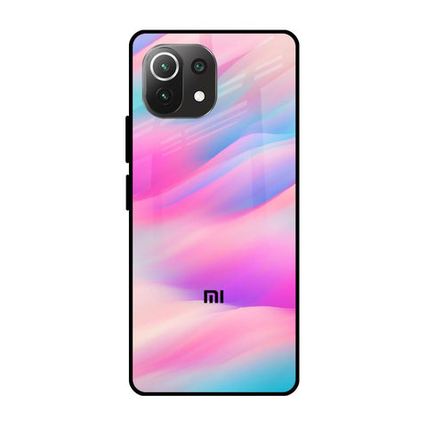 Colorful Waves Mi 11 Lite Glass Cases & Covers Online