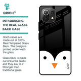 Cute Penguin Glass Case for Mi 11 Lite