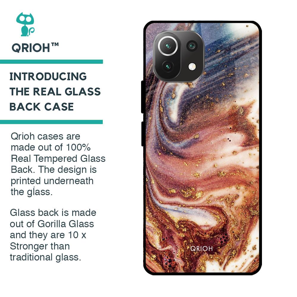 Exceptional Texture Glass Case for Mi 11 Lite