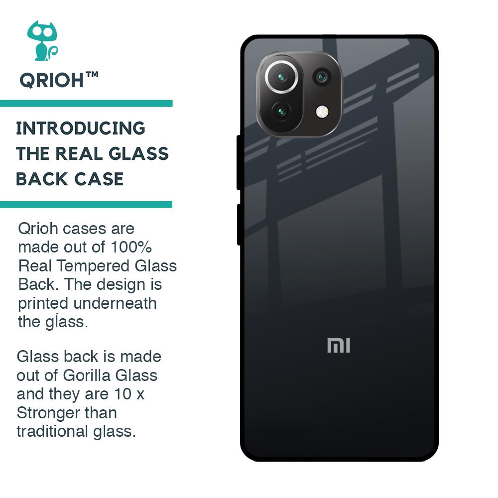 Stone Grey Glass Case For Mi 11 Lite