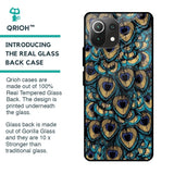 Peacock Feathers Glass case for Mi 11 Lite