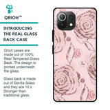 Shimmer Roses Glass case for Mi 11 Lite