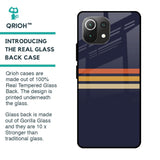 Tricolor Stripes Glass Case For Mi 11 Lite