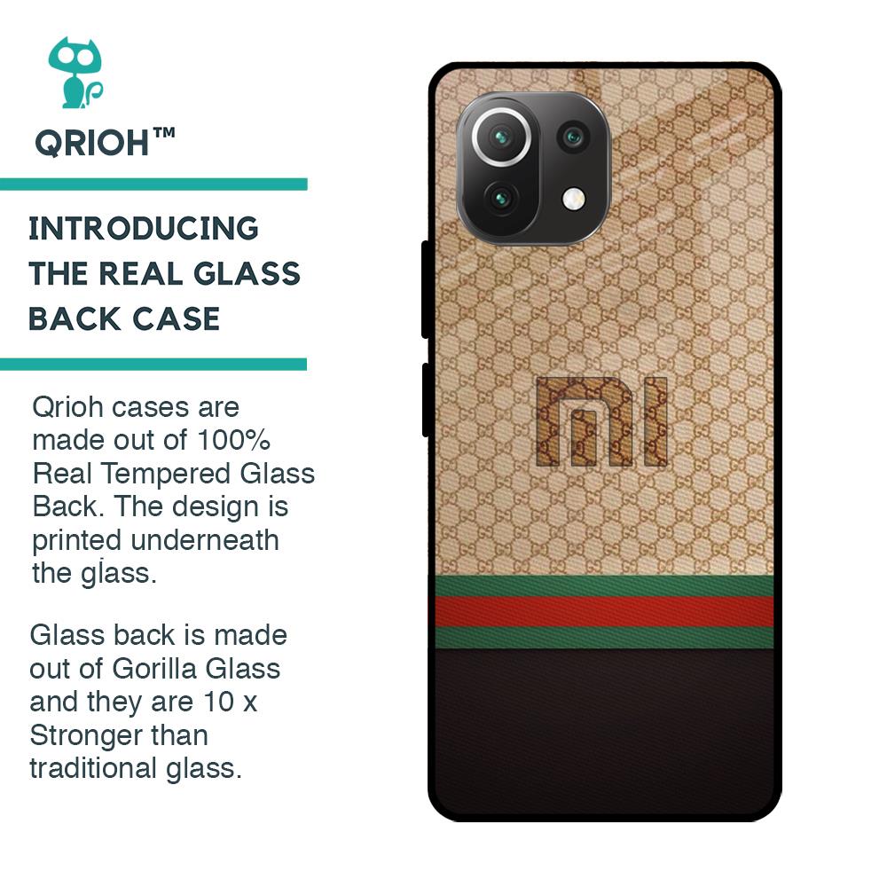 High End Fashion Glass case for Mi 11 Lite