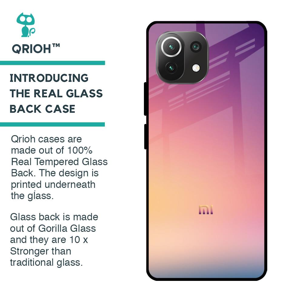 Lavender Purple Glass case for Mi 11 Lite