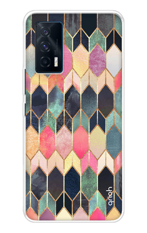 Shimmery Pattern IQOO 7 Back Cover