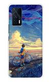 Riding Bicycle to Dreamland IQOO 7 Back Cover