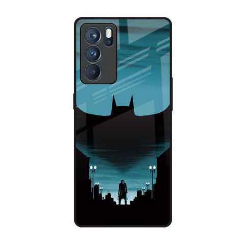 Cyan Bat Oppo Reno6 Pro Glass Back Cover Online