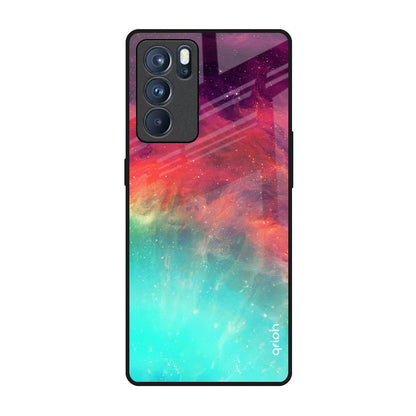 Colorful Aura Oppo Reno6 Pro Glass Back Cover Online
