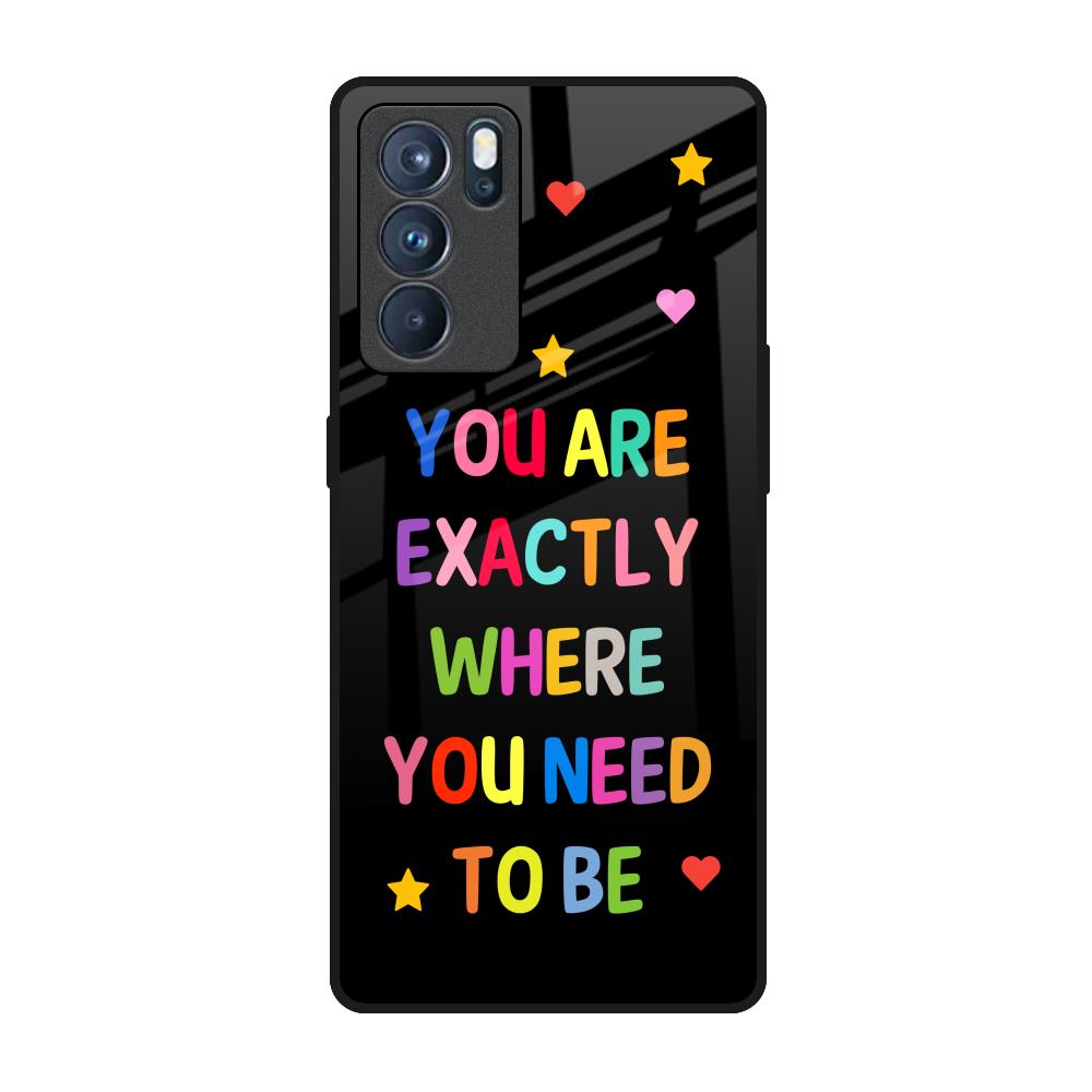 Magical Words Oppo Reno6 Pro Glass Back Cover Online