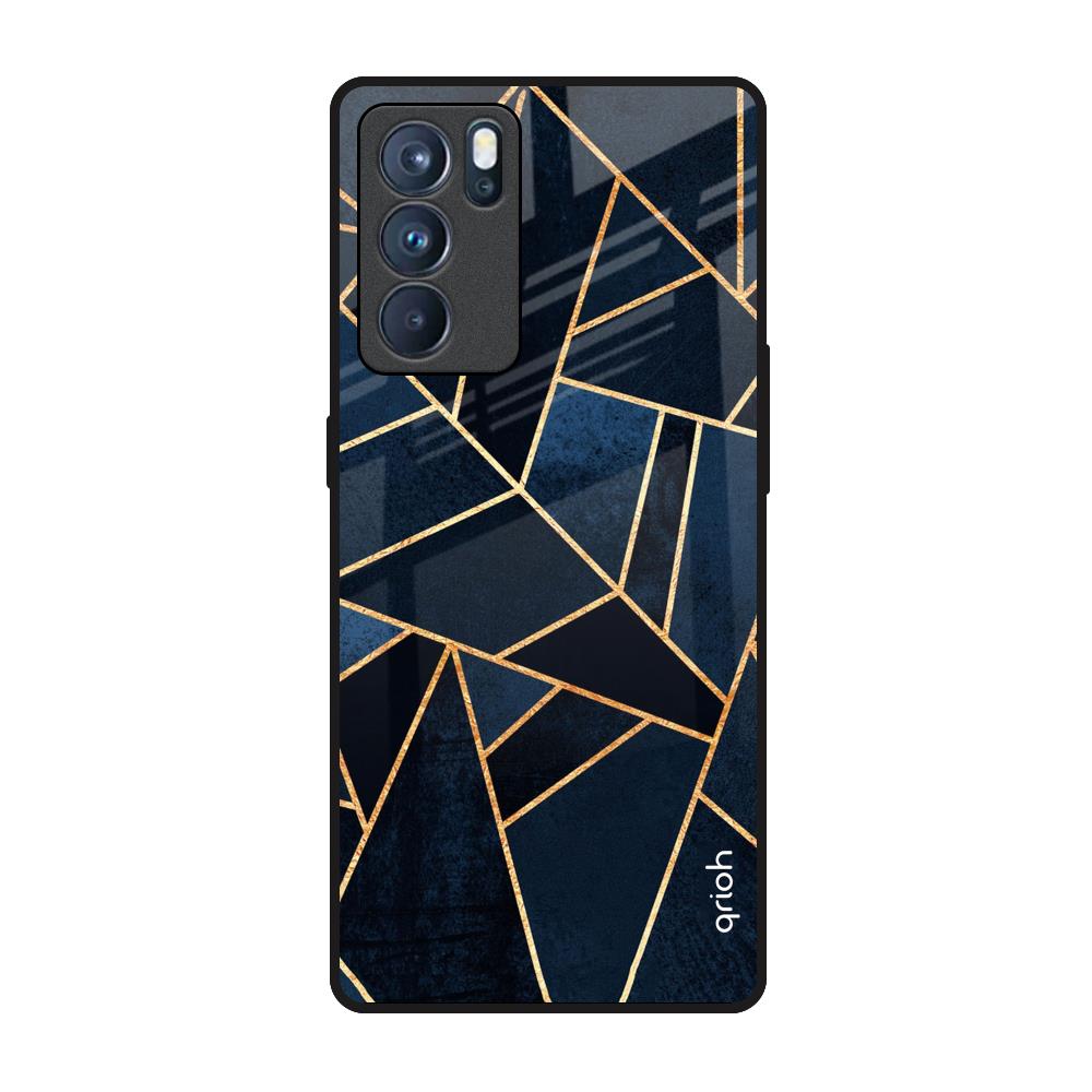 Abstract Tiles Oppo Reno6 Pro Glass Back Cover Online