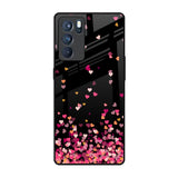 Heart Rain Fall Oppo Reno6 Pro Glass Back Cover Online