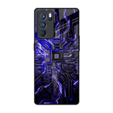 Techno Color Pattern Oppo Reno6 Pro Glass Back Cover Online