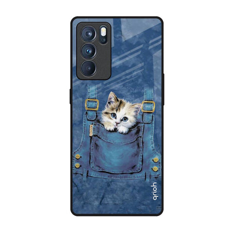 Kitty In Pocket Oppo Reno6 Pro Glass Back Cover Online