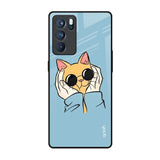 Adorable Cute Kitty Oppo Reno6 Pro Glass Back Cover Online