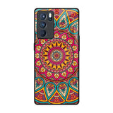 Elegant Mandala Oppo Reno6 Pro Glass Back Cover Online