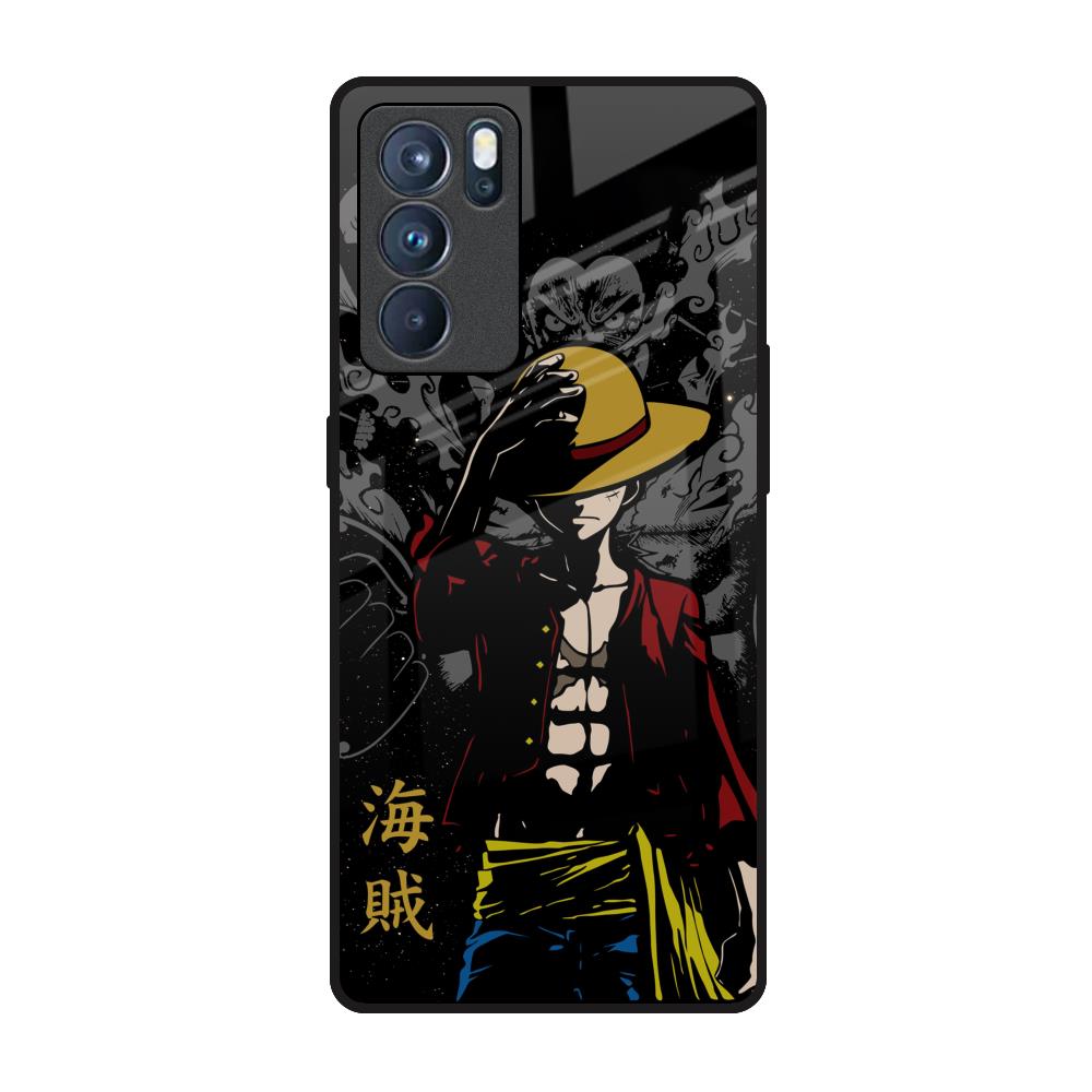 Dark Luffy Oppo Reno6 Pro Glass Back Cover Online