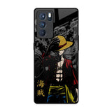 Dark Luffy Oppo Reno6 Pro Glass Back Cover Online