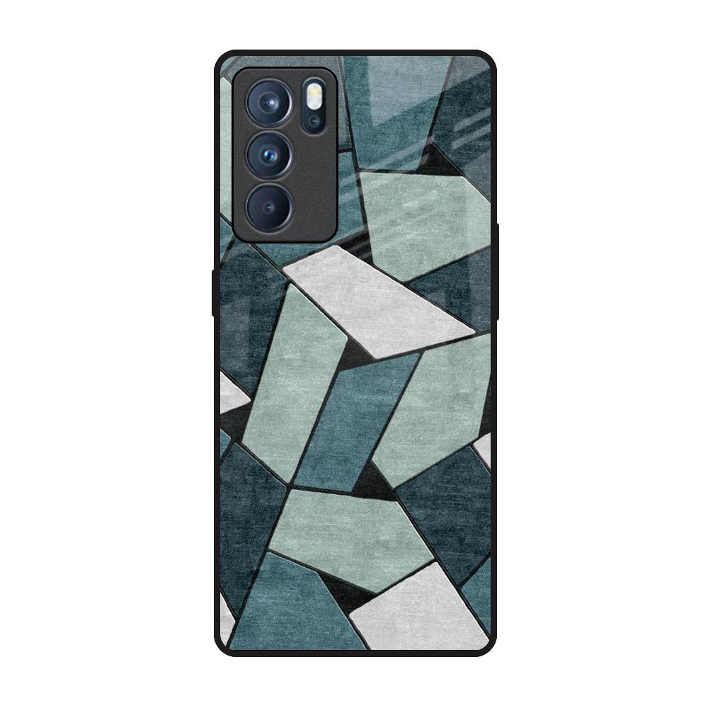 Abstact Tiles Oppo Reno6 Pro Glass Back Cover Online